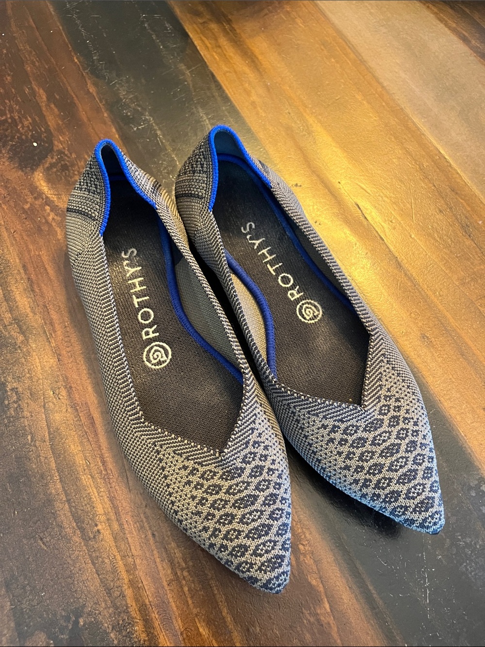 Rothy’s Walnut Python pointed flats - Picture 3 of 13